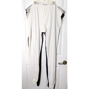 2 Pairs Mens Thermal Underwear 5XL Black White Long Johns